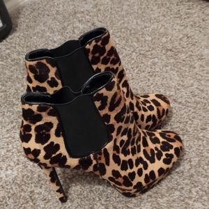 Leopard print heels